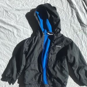 Black Columbia windbreaker